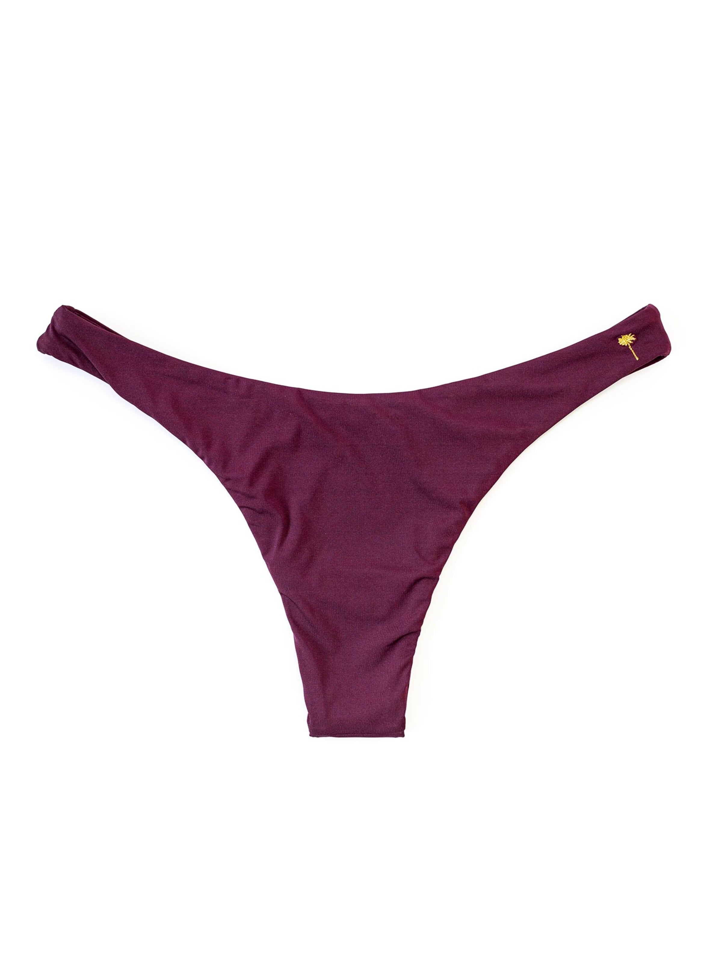 Matia Beachwear Bikini Bottoms 'Samm Grape' in Purple: front