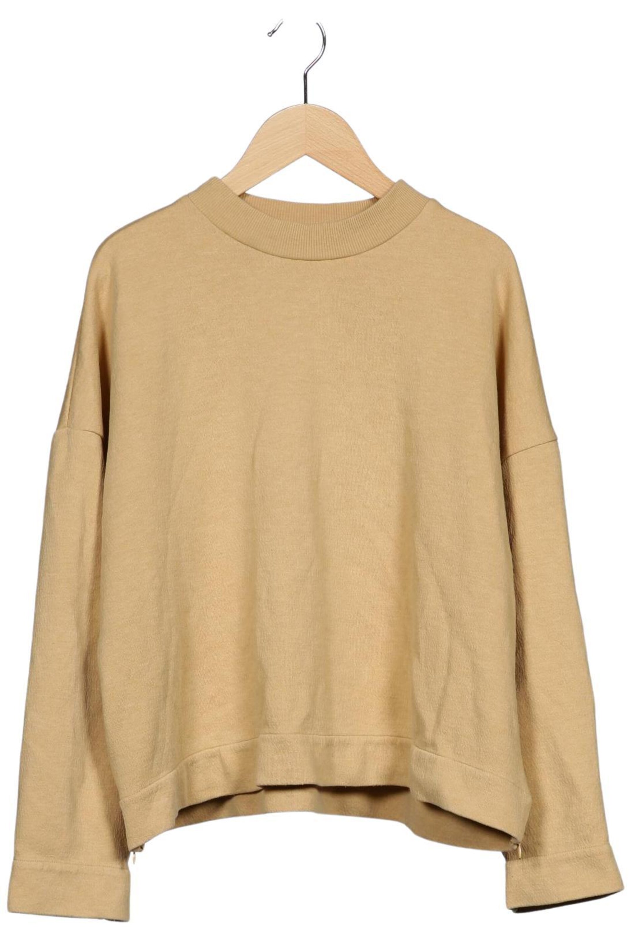 WEEKDAY Sweatshirt & Zip-Up Hoodie in S in Beige: front