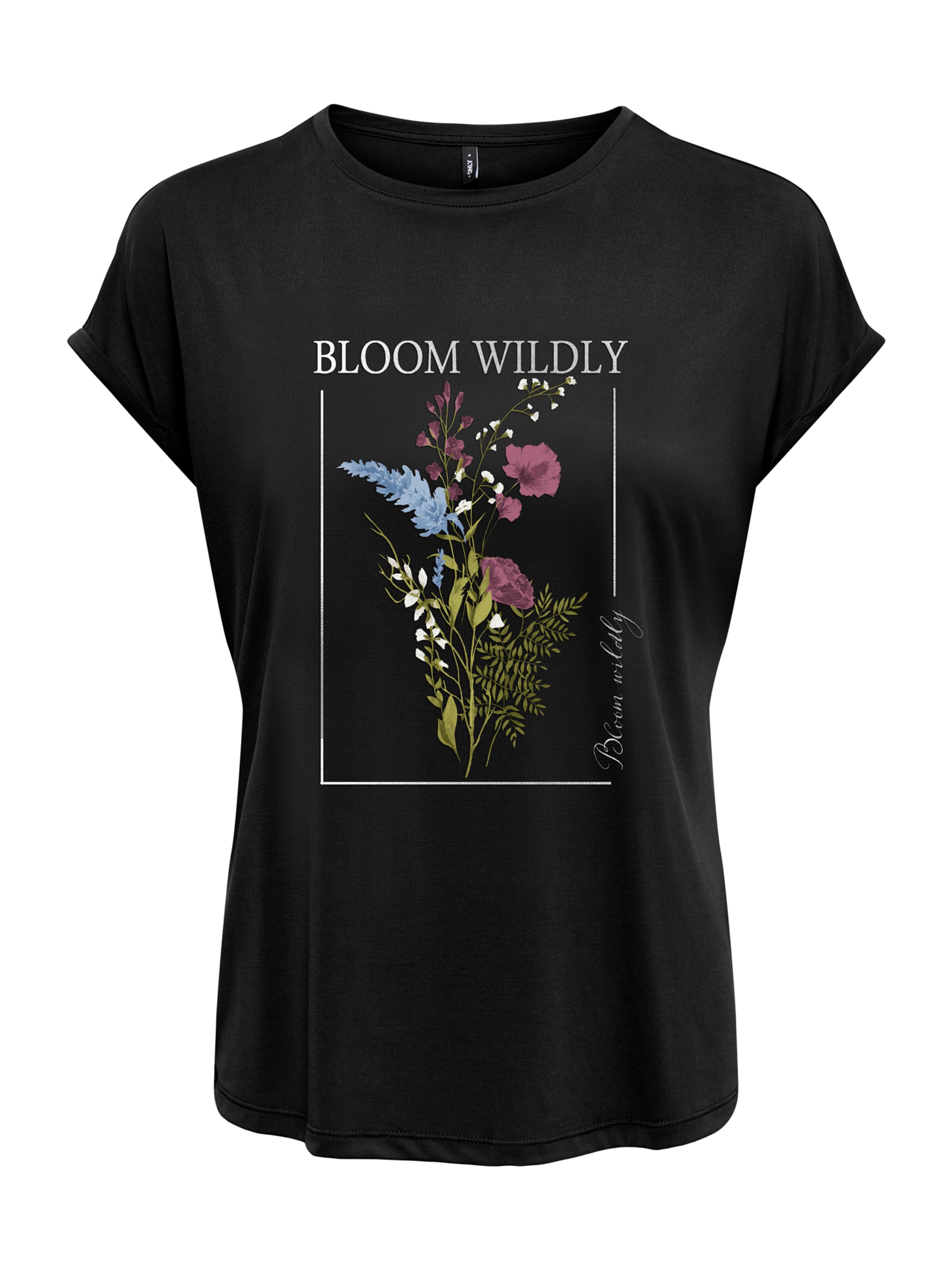 T-shirt 'ONLFREE NEW' ONLY en noir : devant