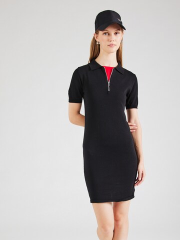 Robes en maille Monki en noir : devant