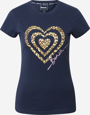 BENCH Shirt 'WILDHEART' in Blauw: voorkant