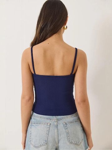 Bianco Lucci Top in Blauw