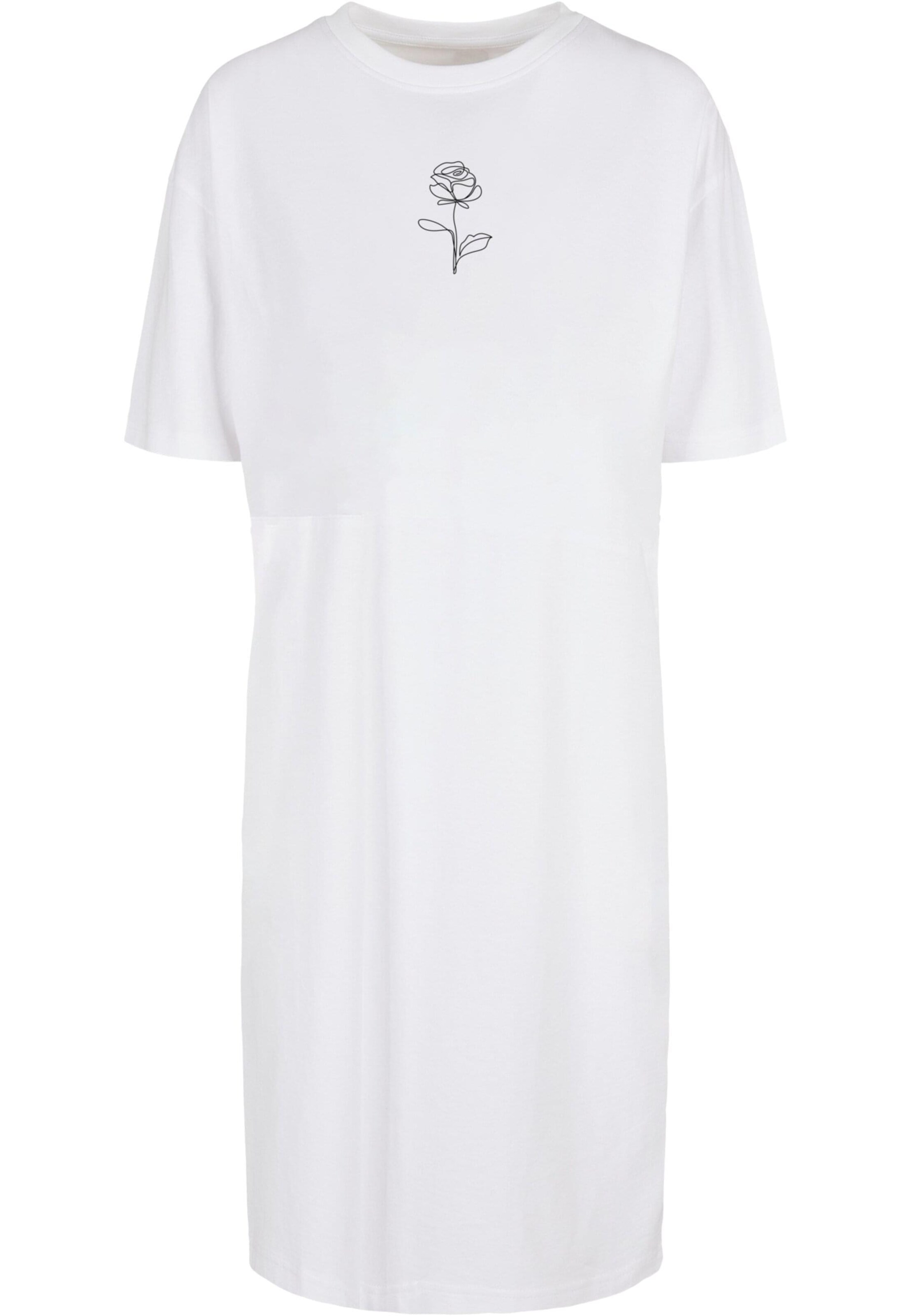 Merchcode Jurk 'Rose' in Wit: voorkant