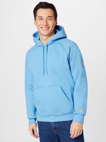 Carhartt WIPSweater majica 'Chase' - plava boja: prednji dio
