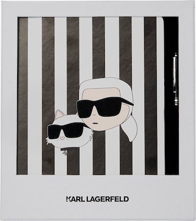 Karl Lagerfeld Kirjoitustarvike värissä musta / offwhite, Tuotenäkymä
