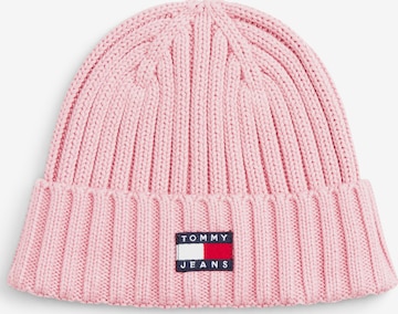 Berretto 'HERITAGE' di Tommy Jeans in rosa: frontale