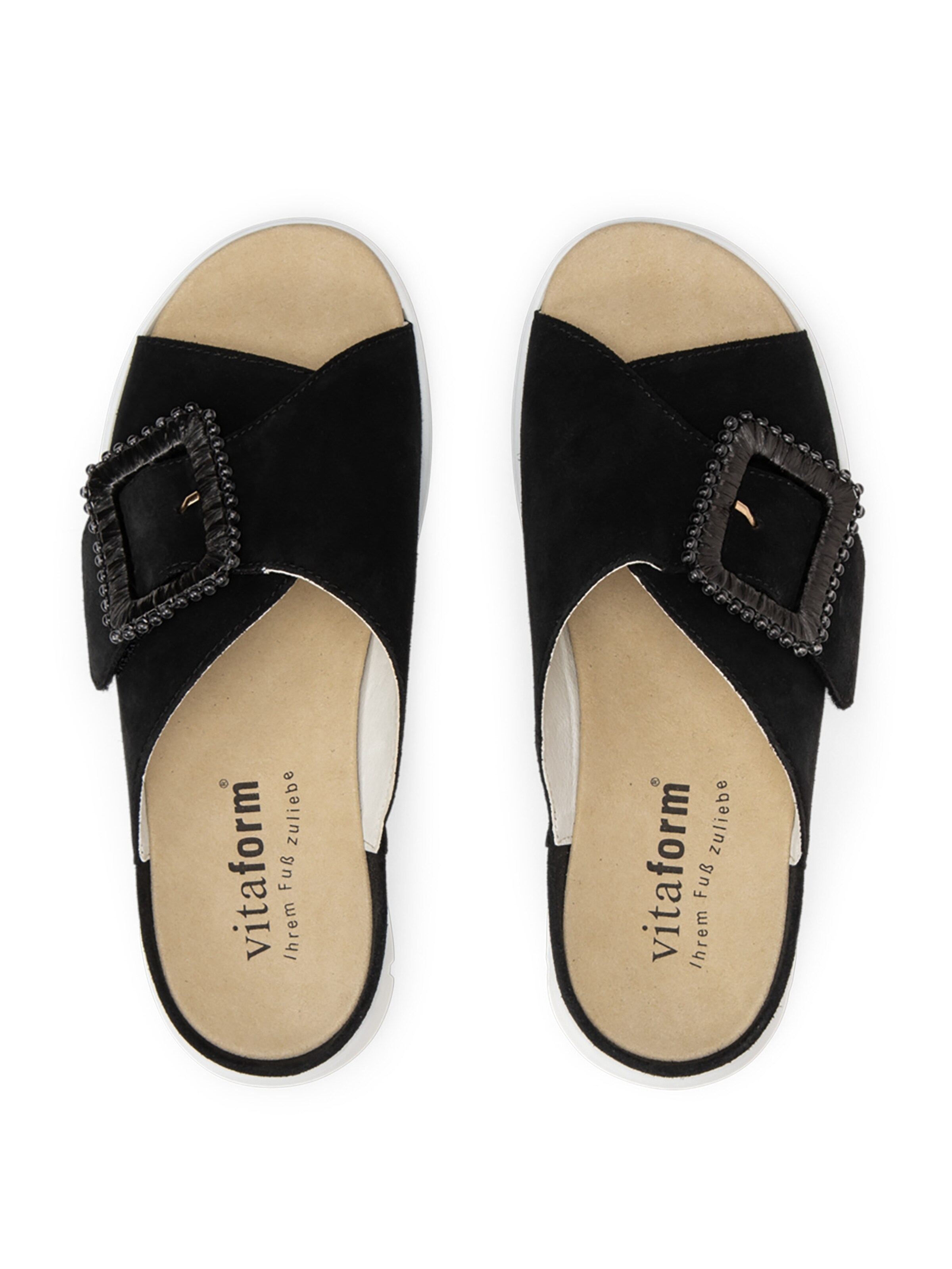 VITAFORM Mules in Black