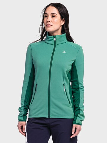 Veste en polaire fonctionnelle 'Lodron' Schöffel en vert : devant
