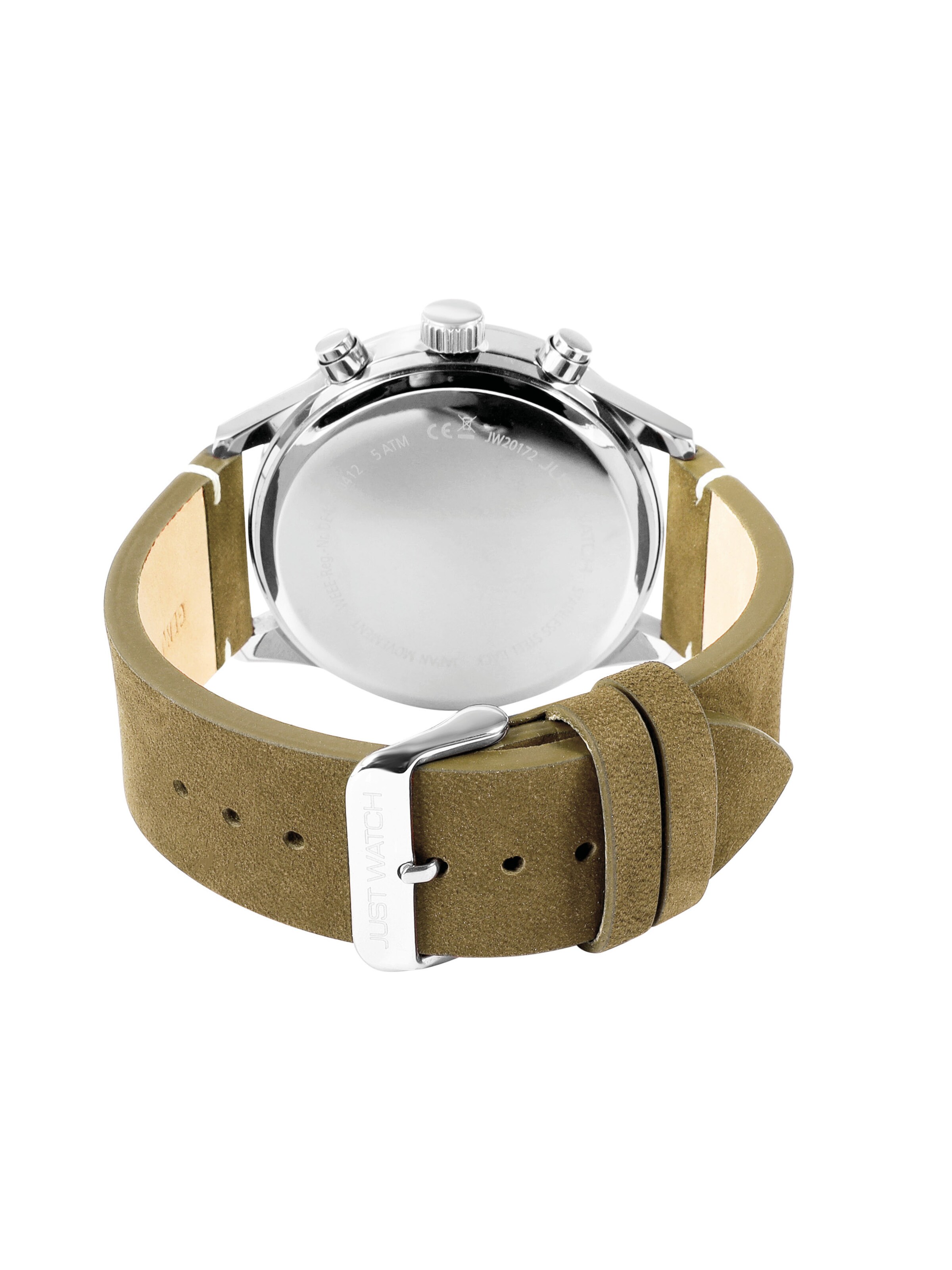 Just Watch Analog Watch 'Evander, Datumsanzeige' in Green