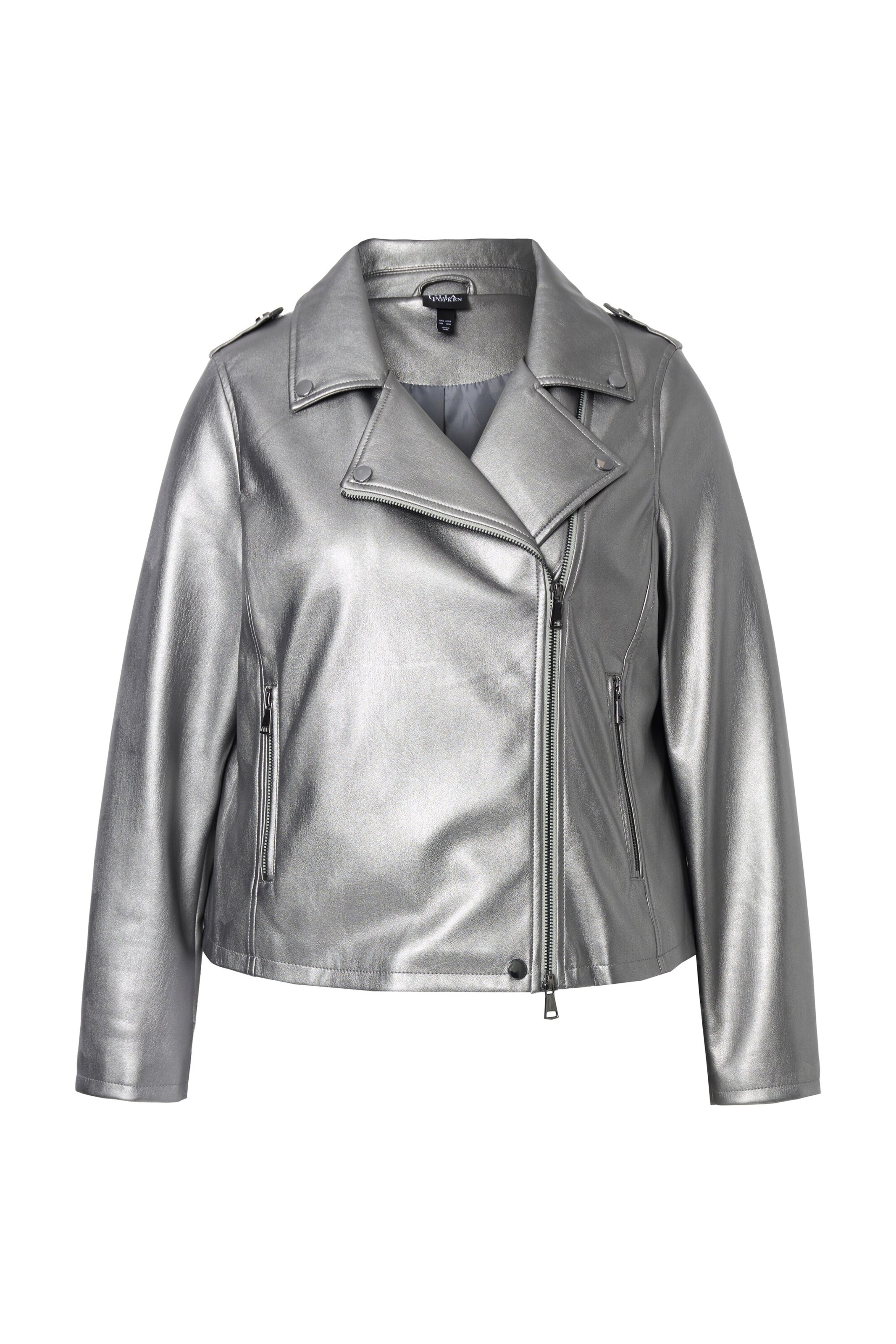 Ulla Popken Jacke in Silber: Vorderseite