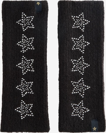 juoda Rockett St George Pirštinės be pirštų galų: priekis