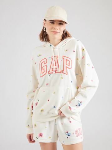 GAP Свитшот 'HERITAGE' в Белый: спереди