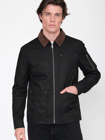 Veste mi-saison Bombers en noir : devant