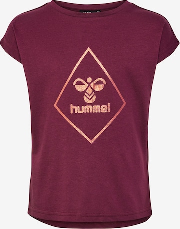 T-Shirt Hummel en rouge : devant