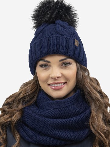 Vivisence Beanie '7014 Set' in Blue