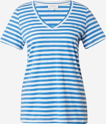 s.Oliver Shirt in Blauw: voorkant