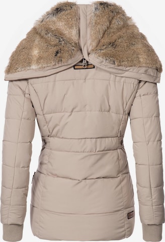 MARIKOO Winter Jacket 'Nekoo' in Beige