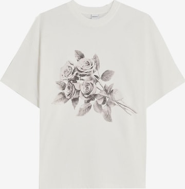 Bershka Paita värissä valkoinen: etupuoli