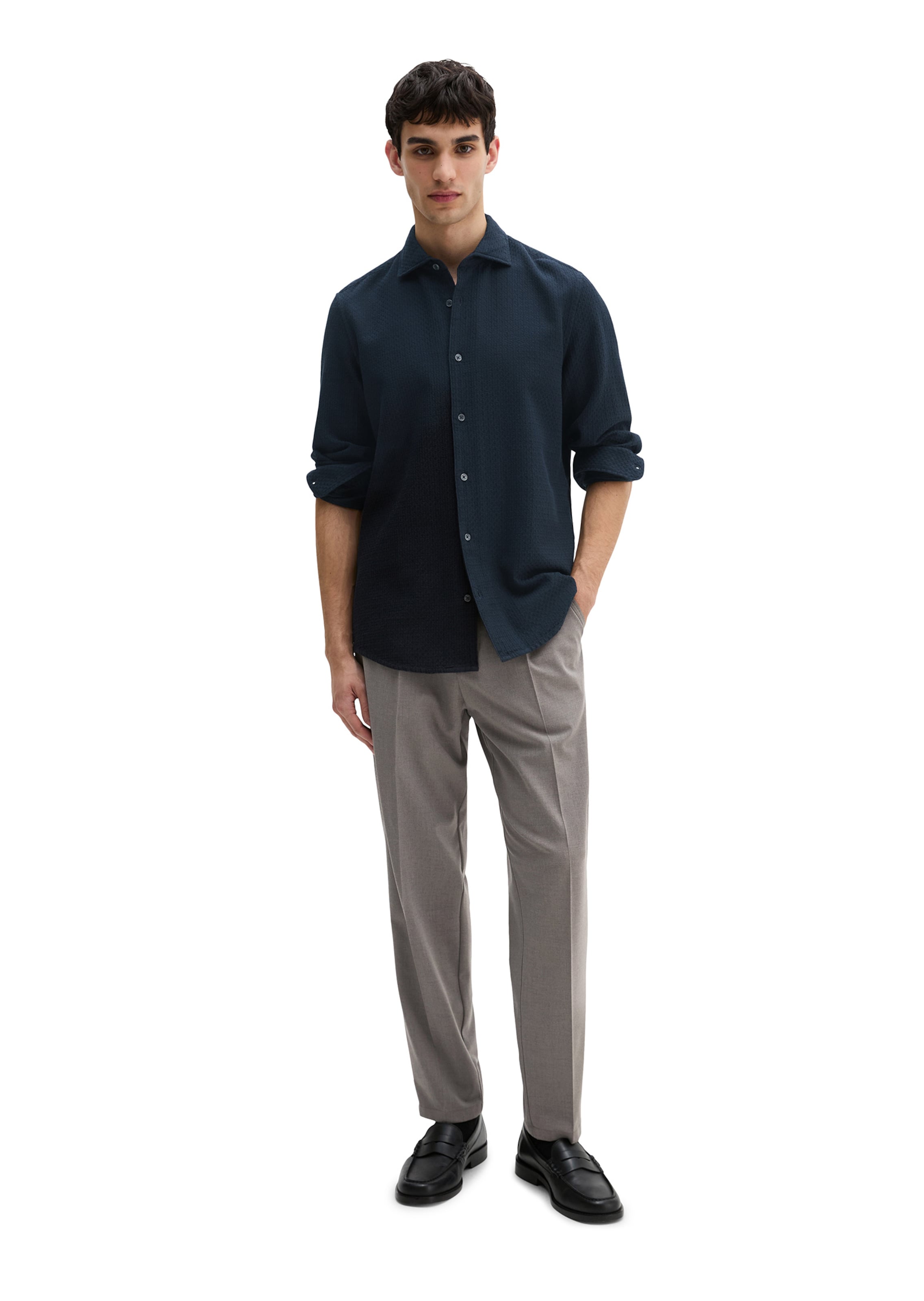 Marc O'Polo Regular fit Overhemd in Blauw