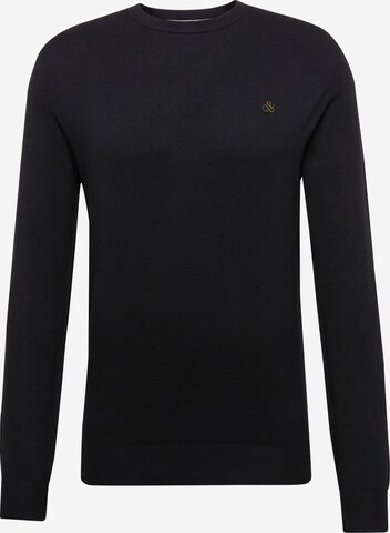 SCOTCH & SODA Sweater 'Classic' in Black: front