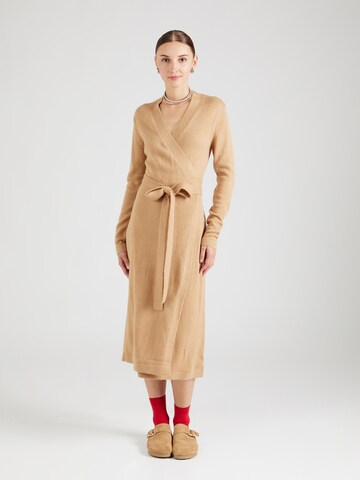 Banana Republic Gebreide jurk in Beige: voorkant