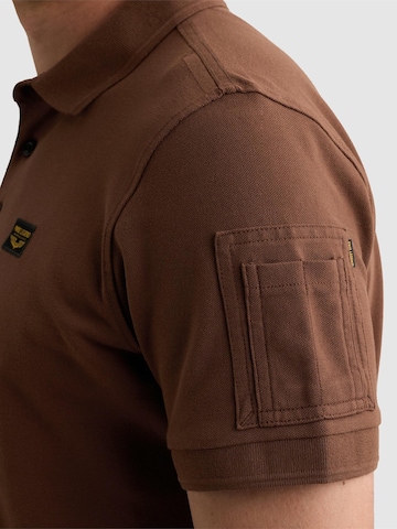 PME Legend Bluser & t-shirts 'American Classic polo shirt with flight pocket' i brun