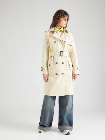 Manteau mi-saison ESPRIT en beige : devant