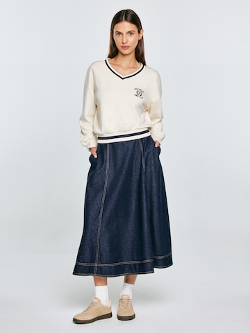 BIG STAR Sweatshirt ' GABRIELLA ' in White