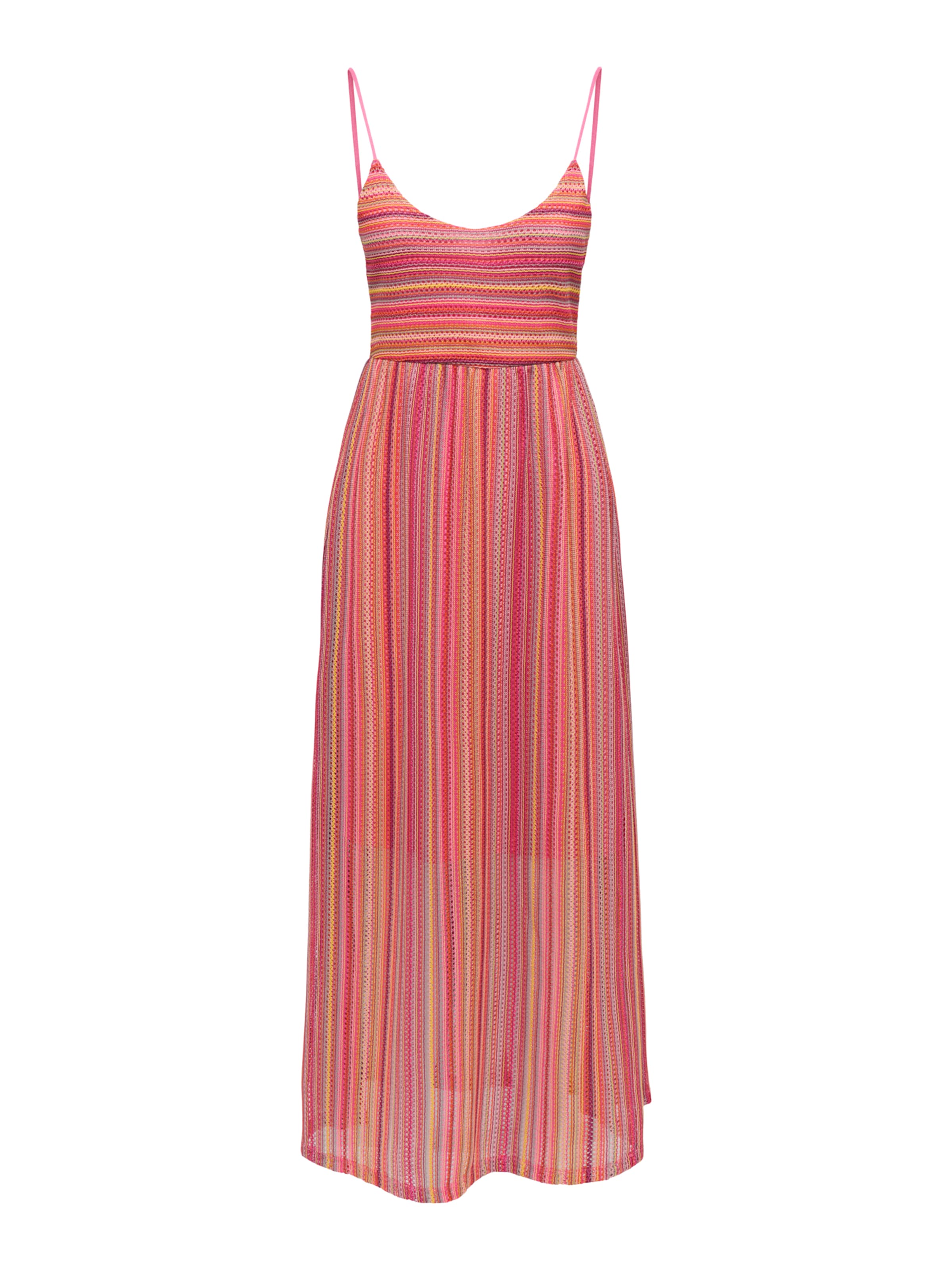 ONLY Robe d’été 'ONLSandy' en jaune / violet / orange / rose, Vue avec produit