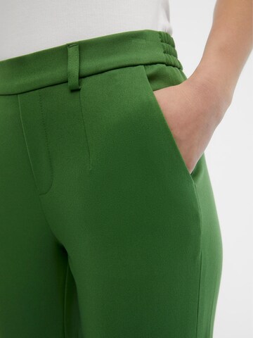 OBJECT Zwężany krój Spodnie 'Lisa' w kolorze zielony