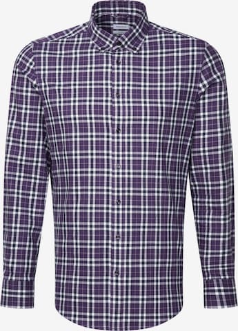 Chemise business ' Shaped ' SEIDENSTICKER en violet : devant