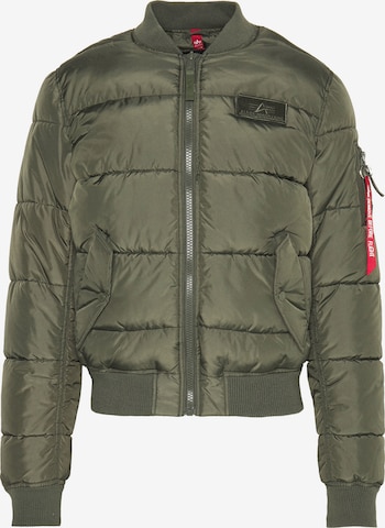 ALPHA INDUSTRIES Jacke 'MA-1' in Grün: Vorderseite