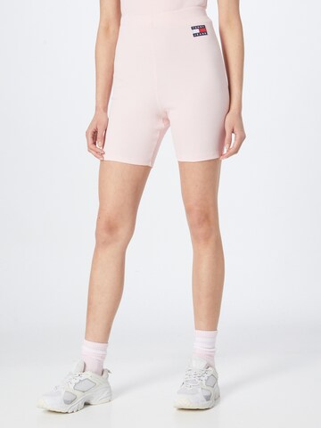 Tommy Jeans Skinny Leggings in Pink: front