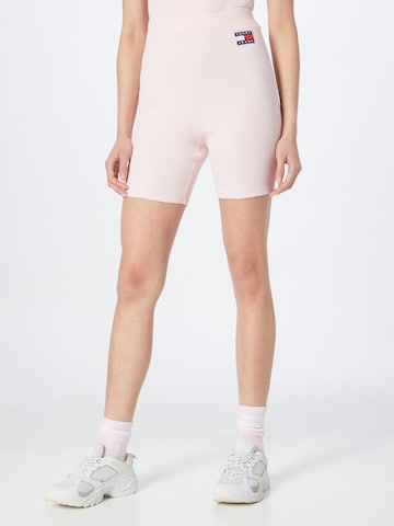 Tommy Jeans Skinny Shorts in Pink: predná strana