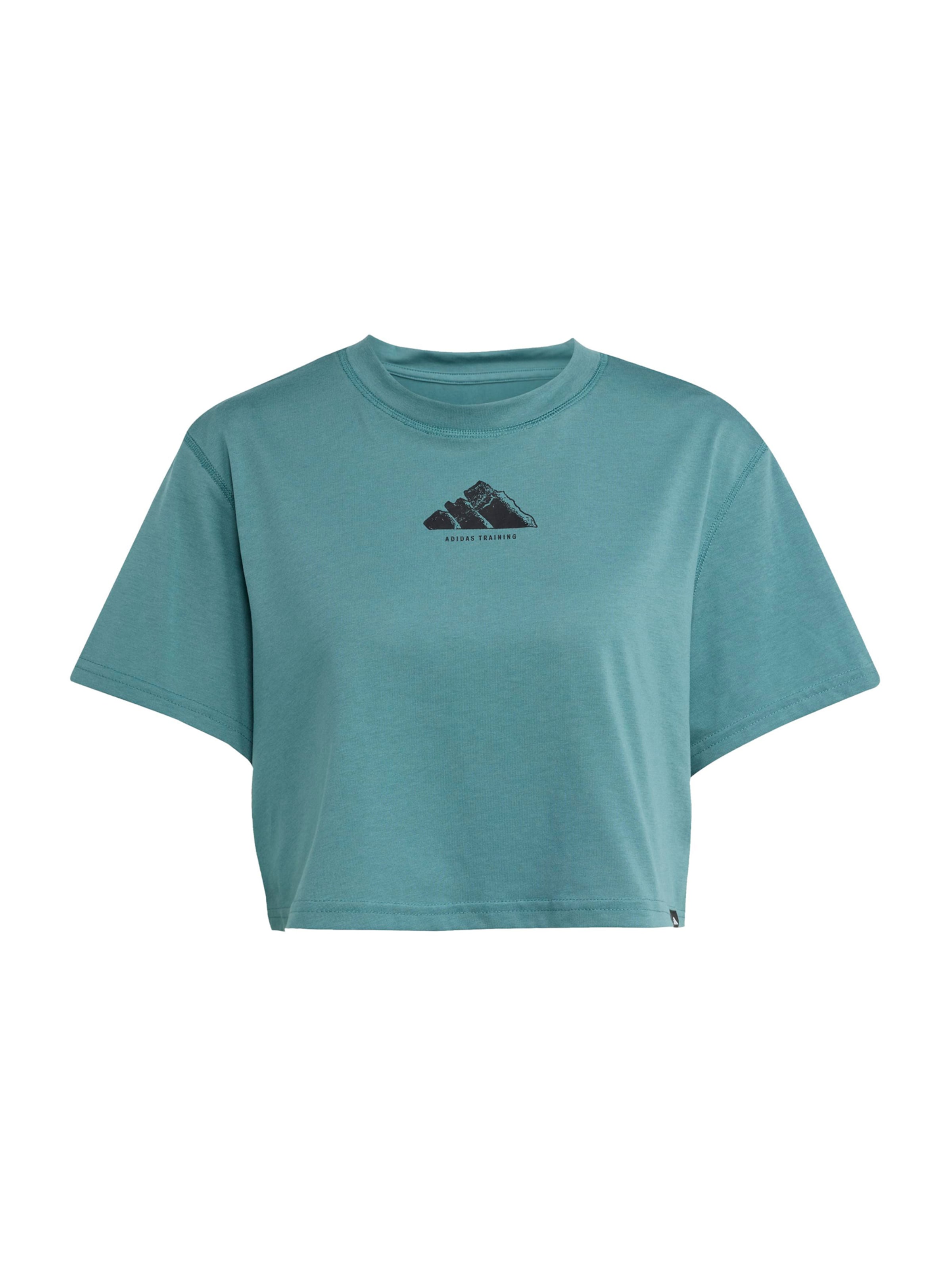 ADIDAS PERFORMANCE Funktionsbluse i petroleum / sort, Produktvisning