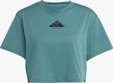 T-shirt fonctionnel ADIDAS PERFORMANCE en vert : devant