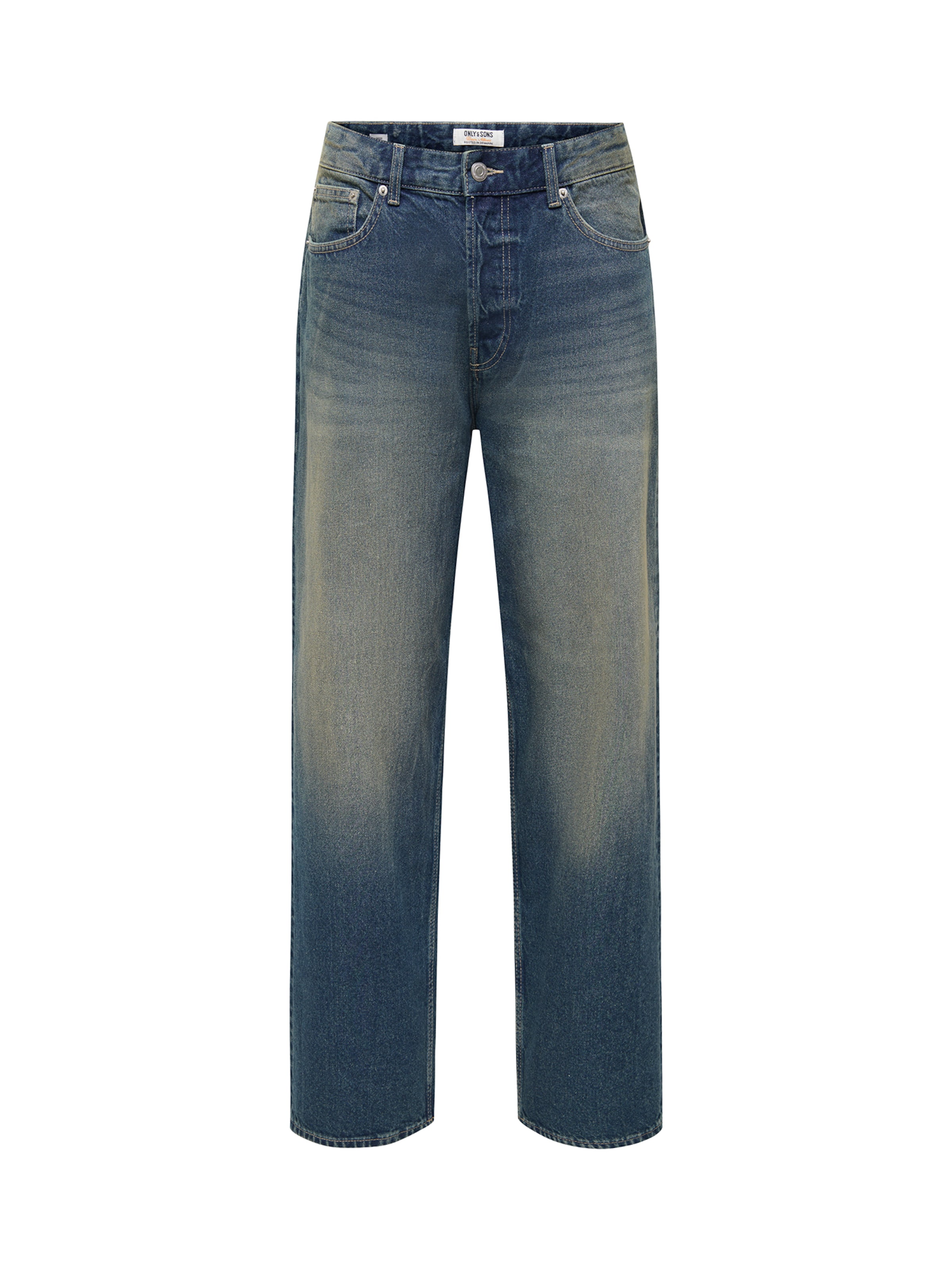 Only & Sons Loosefit Jeans 'ONSFADE' in Grün: Vorderseite