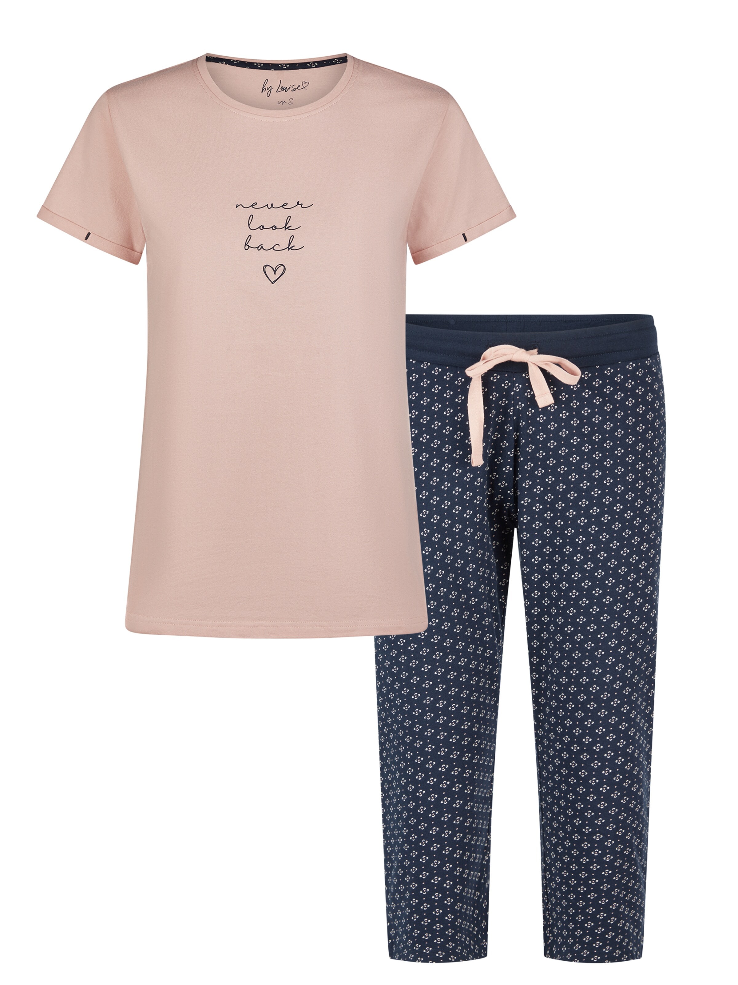 By Louise Pajama 'Essential Capri' in Pink: front