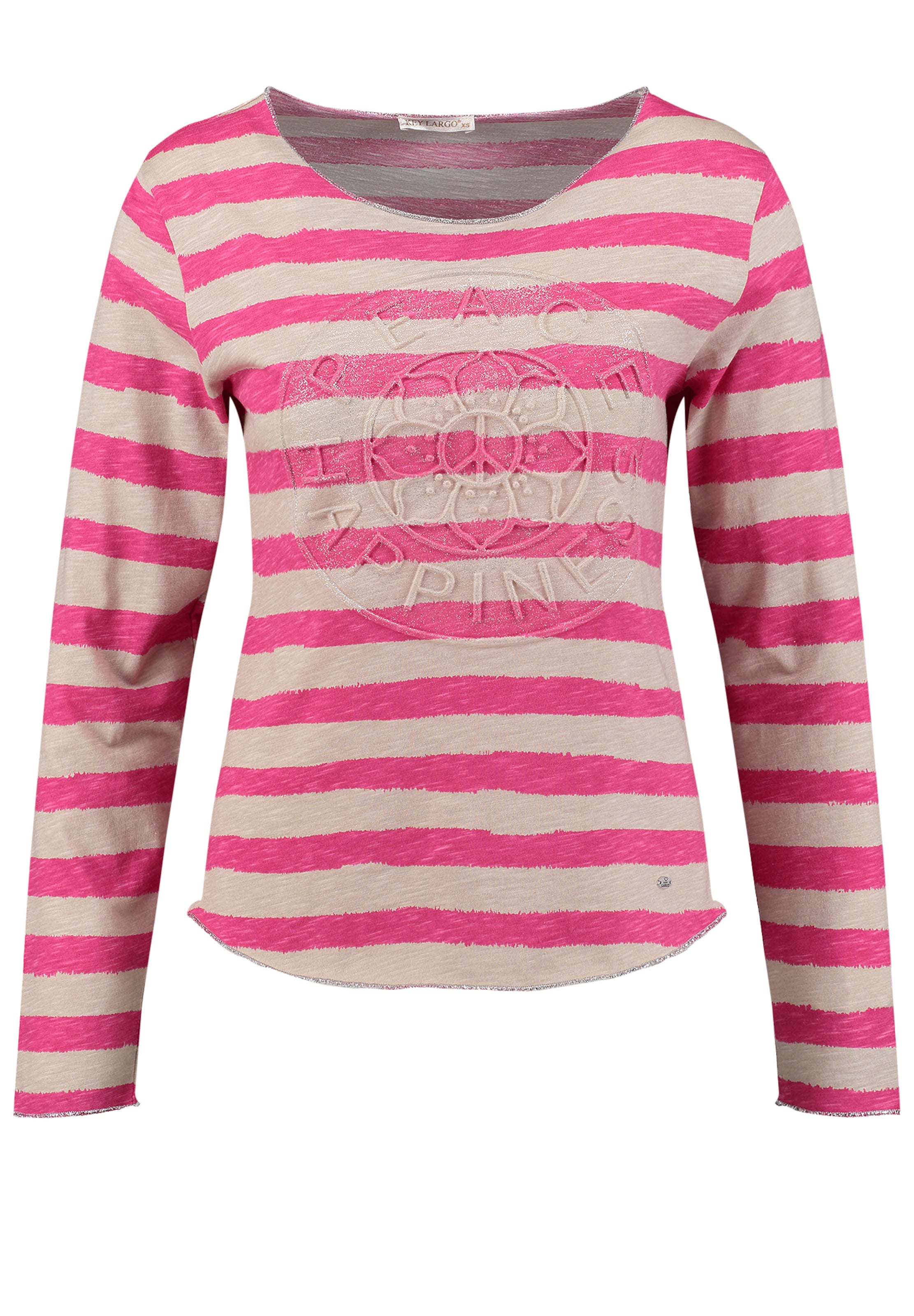 Key Largo Shirts 'Happiness' i pink: forside