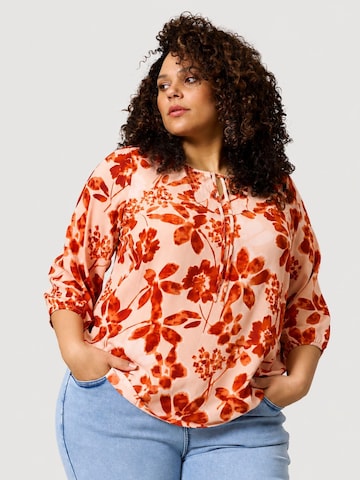 Zhenzi Blouse 'Kiara 1461' in Rood: voorkant