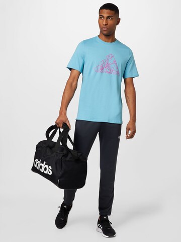 T-Shirt fonctionnel 'Pass Rock' ADIDAS PERFORMANCE en bleu