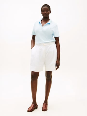 regular Pantaloni con pieghe di Tommy Hilfiger Curve in bianco