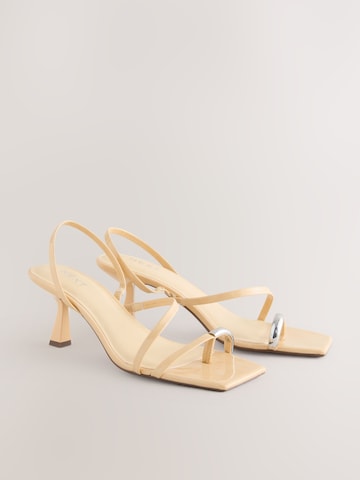 Next Strap Sandals in Yellow