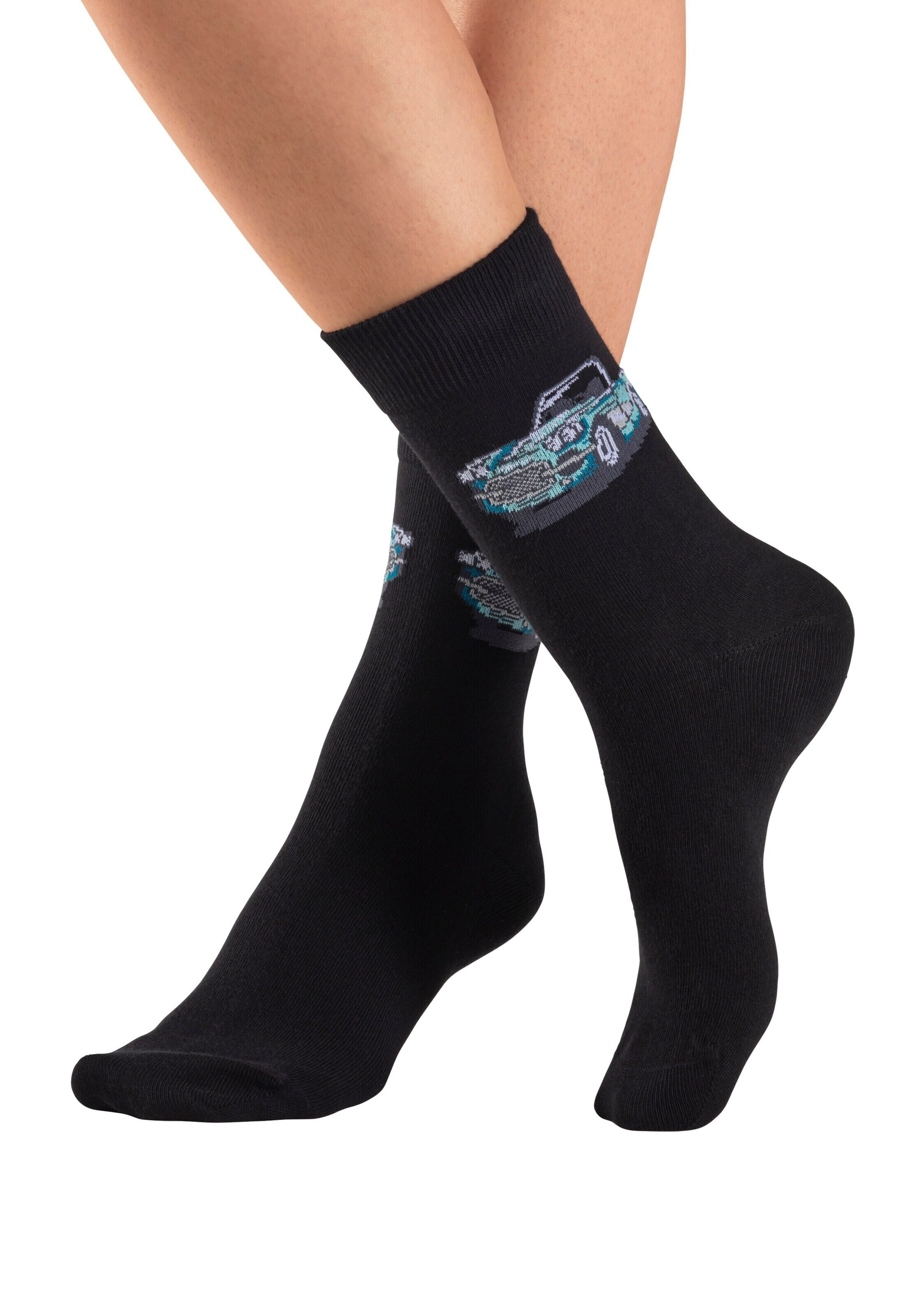 H.I.S Socks in Black: front