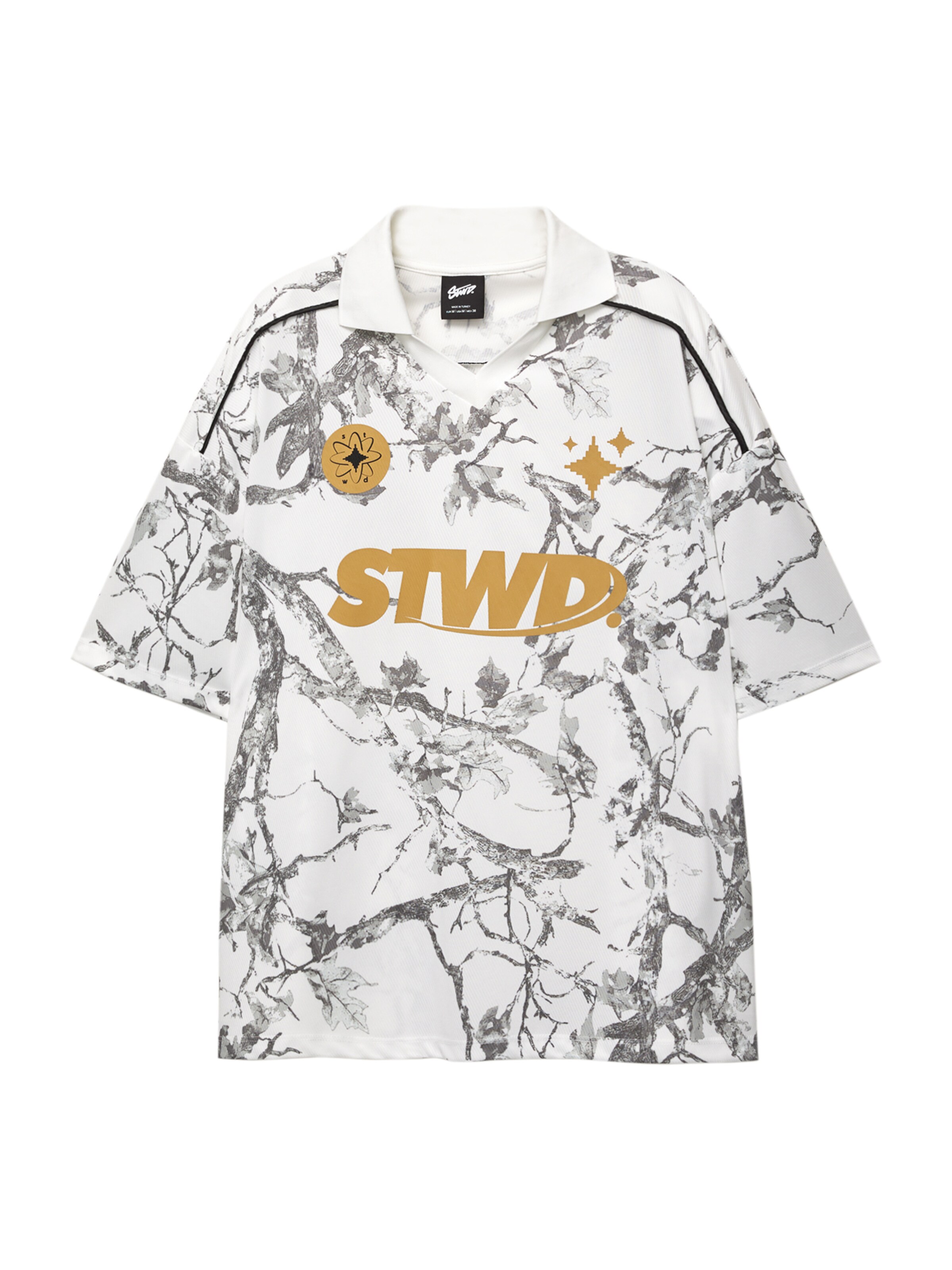 Pull&Bear Tričko 'STWD' - Biela: predná strana