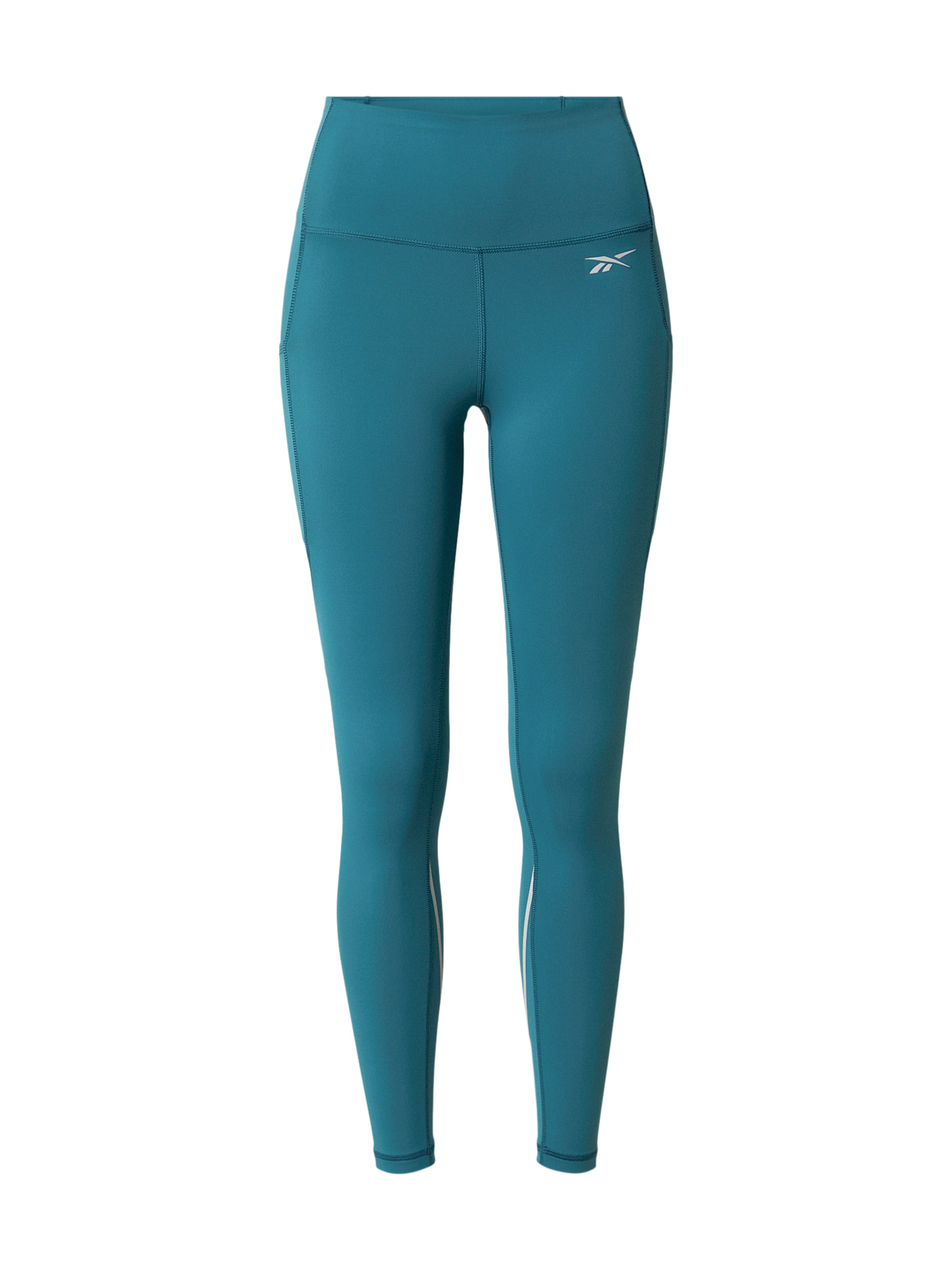 Reebok Skinny Workout Pants in Blue: front