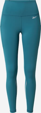 ReebokSkinny Sportske hlače - plava boja: prednji dio