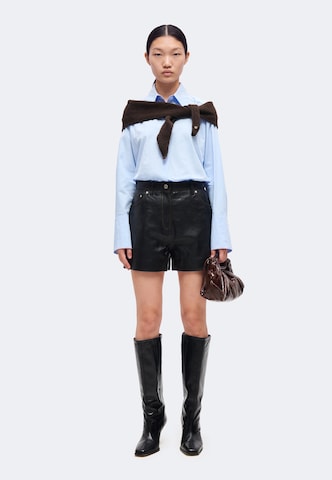 Wide Leg Pantalon IRO en noir : devant