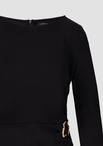 s.Oliver BLACK LABEL Kleid in Schwarz