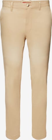 ESPRIT Slim fit Chino Pants in Beige: front